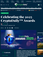 Celebrating the 2025 CryptoDaily™ Awards - Crypto Daily