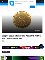 Google’s Documentation Talks About XRP And You Won’t Believe What It Says | Bitcoinist.com