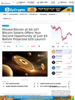 Missed Bitcoin at $0.10? Bitcoin Solaris Offers Your Second Opportunity at Just $5 Before Projected $20 Launch