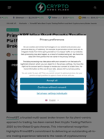PrimeXBT Wins Best Crypto Trading Platform and Best Cryptocurrency Broker Awards