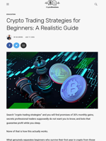 Crypto Trading Strategies for Beginners: A Realistic Guide