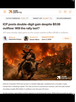 ICP posts double-digit gain despite $53B outflow: Will the rally last? - AMBCrypto