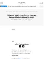 Shiba Inu Death Cross Sparks Contrary Rebound Debate Above $0.00001