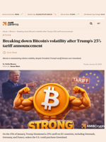 Breaking down Bitcoin's volatility after Trump's 25% tariff announcement - AMBCrypto