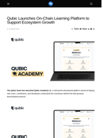 Qubic Launches On-Chain Learning Platform to Support Ecosystem Growth - Visionary Financial