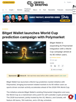 Bitget Wallet launches World Cup prediction campaign with Polymarket