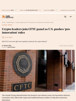 Crypto leaders join CFTC panel as U.S. pushes 'pro-innovation' rules - AMBCrypto