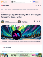 BubbleMaps Big BMT Bounty: 3% of BMT Crypto Supply For Hunt