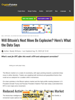 Will Bitcoin’s Next Move Be Explosive? Here’s What the Data Says