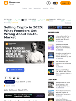 Selling Crypto in 2025: What Founders Get Wrong About Go-to-Market – Bitcoin News