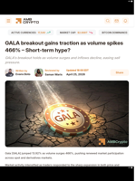 GALA breakout gains traction as volume spikes 466% – Short-term hype? - AMBCrypto