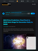 BCH Price Prediction: Final Flush to $240 Sets Stage for December Rally to $400 - Blockchain.News