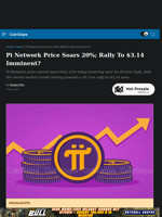 Pi Network Price Soars 20%; Rally To $3.14 Imminent?