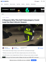 Altcoin Season Coming? This DeFi Category Could Lead