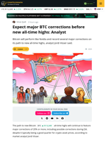 Bitcoin Behaves Like Nvidia, Expect Corrections Before New ATH: Analyst