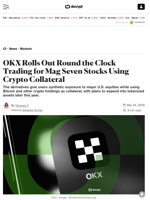 OKX Rolls Out Round the Clock Trading for Mag Seven Stocks Using Crypto Collateral - Decrypt