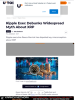 Ripple Exec Debunks Widespread Myth About XRP