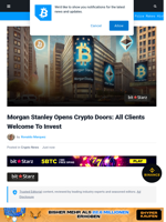 Morgan Stanley Opens Crypto Doors: All Clients Welcome To Invest | Bitcoinist.com