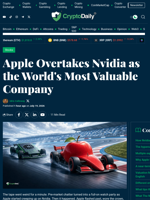 Apple Briefly Tops Nvidia as Most Valuable Company
