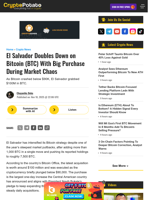 El Salvador Doubles Down on Bitcoin (BTC) With Big Purchase During Market Chaos