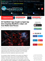 
26 'FakeWallet' Apps Caught on Apple App Store Targeting MetaMask, Ledger, and Trust Wallet Seed Phrases | Cryptocurrency News Live | Breaking Crypto News - Realtime Prices, Analysis, Predictions...
