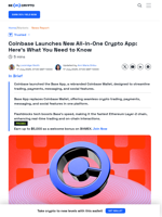 Coinbase Unveils Next Base Chapter With New Updates