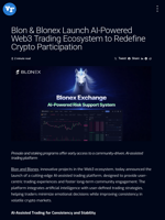 Blon & Blonex Launch AI-Powered Web3 Trading Ecosystem to Redefine Crypto Participation | Visionary Financial