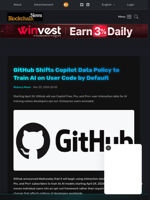 GitHub Shifts Copilot Data Policy to Train AI on User Code by Default - Blockchain.News