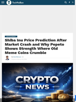 Shiba Inu Price Prediction After Market Crash and Why Pepeto Shows Strength Where Old Meme Coins Crumble - TechBullion