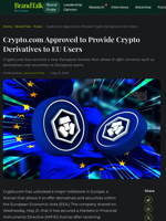 Crypto.com Approved to Provide Crypto Derivatives to EU Users | CoinGape
