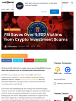 FBI Saves Over 4,300 Victims from Crypto Investment Scams | Live Bitcoin News