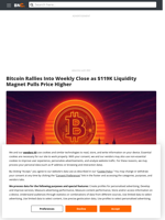 Bitcoin Rallies Into Weekly Close as $119K Liquidity Magnet Pulls Price Higher - Brave New Coin