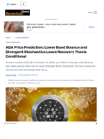 ADA Price Prediction: Lower Band Bounce and Divergent Stochastics Leave Recovery Thesis Conditional - Blockchain.News