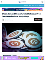 Bitcoin Demand Momentum Yet To Recover From Deep Negative Zone, Analyst Says