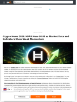 Crypto News 2026: HBAR Near $0.09 as Market Data and Indicators Show Weak Momentum - Brave New Coin