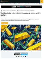 Gold’s Digital Rally Signals Dollar Stress as Tokenized Gold Surges
