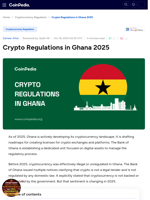 Crypto Regulations in Ghana 2025