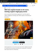 What the Trial Related to a MEV Bot Exploit Means for the Industry