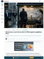 Bitcoin faces a new threat after US PMI reignites stagflation fears