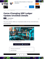 Game-Changing XRP Ledger Update Unveiled: Details