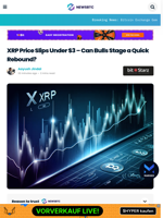 XRP Price Slips Under $3 – Can Bulls Stage a Quick Rebound?