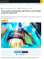 Nasdaq and S&P 500 Closed At Record Highs as Tech Stocks Rallied