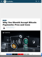 Why You Should Accept Bitcoin Payments: Pros and Cons - TechBullion