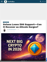 Solana Loses $86 Support—Can It Recover as Altcoin Surges? - TechBullion