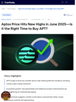 Aptos Price Hits New Highs in June 2025—Is it the Right Time to Buy APT?