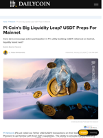 Pi Coin’s Big Liquidity Leap? USDT Preps For Mainnet - DailyCoin