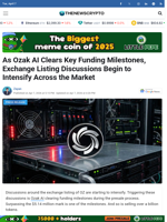 As Ozak AI Clears Key Funding Milestones, Exchange Listing Discussions Begin to Intensify Across the Market