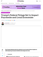 Trump’s Federal Set to Impact Paychecks and Local Economies