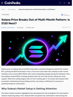 Solana Price Breaks Out of Multi-Month Pattern: Is $120 Next?