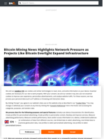 Bitcoin Mining News Highlights Network Pressure as Projects Like Bitcoin Everlight Expand Infrastructure